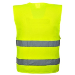 Monsun Prsluk hi-vis m474 sa dve horizontalne trake žuti vel.s/m ( 60627 )