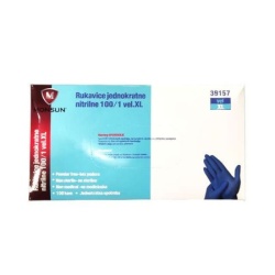 Monsun Rukavice jednokratne-nitrilne 100/1 vel.xl ( 39157 )
