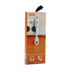Moxom Adapter audio mx-ax17 iphone lightning na aux 3.5mm (music only) ( AD438 )-2