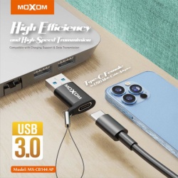 Moxom Adapter usb3.0 type c na usb-a mx-cb144 crni ( AD430 )-2