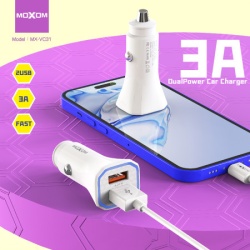 Moxom Auto punjac  mx-vc31 3a lightning beli ( A706 )-3