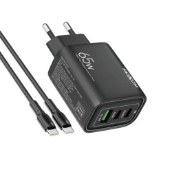 Moxom mx-hc158 qc3.0 65w type-c na type-c crni Kucni punjac ( P1132 )-1