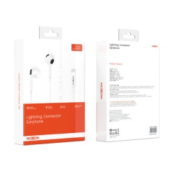 Moxom Slusalice lx-ep805 lightning bele ( SL1549 )-3