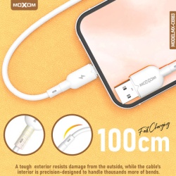 Moxom Usb data kabal mx-cb183 3a type c 1m beli ( U2067 )-3