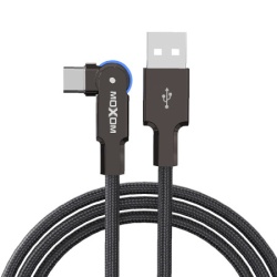 Moxom Usb data kabal mx-cb210 180 rotation 3a type c 1.2m crni ( U2072 )-1
