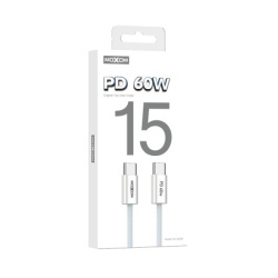Moxom Usb data kabal mx-cb238 60w type-c na type-c beli ( U2201 )-2