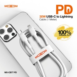 Moxom Usb data kabal mx-cb77 pd 30w type-c na lightning beli ( U2200 )-2