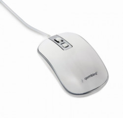 MUS-4B-06-WS Gembird Opticki mis 800-1200Dpi 4-button 99mm white/silver USB - Img 1