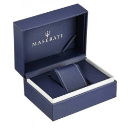 Muški maserati successo plavi srebrni elegantni ručni sat sa crnim kožnim kaišem ( r8851121003 ) - Img 3
