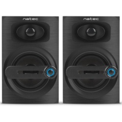 Natec Cougar stereo speakers 2.0, 6W RMS black ( NGL-1641 ) -2