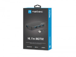 Natec Moth USB 3.0 Hub, 4-Port, Cable 15 cm ( NHU-1342 ) - Img 2