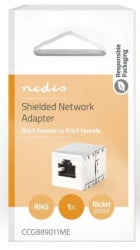 Nedis CCGB89011ME network coupler, CAT6, shielded, RJ45 female, Metal - Img 2