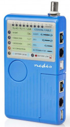 Nedis NWCTM100BU tester kablova RJ45, RJ11, BNC, USB A-B do 180m LED indikator - Img 4