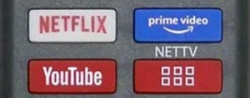 Nedis TVRC45HIBK Univerzalni daljinski upravljac za Hisense Amazon Prime/Disney+/Netflix/ Rakuten