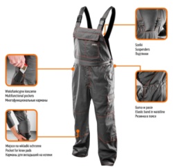 Neo Tools Radne pantalone sa tregerima  ( 81-430-LD )-3