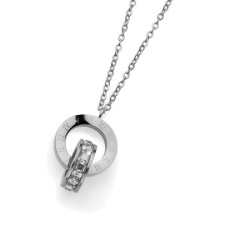 Oliver weber timeless steel lančić sa swarovski kristalnim priveskom ( 11922 )