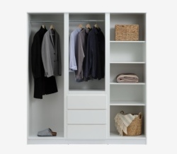 Ormar 180x200 cm bela-2