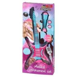 Ozzo delight sounds igračka električna gitara set sa mikrofonom ( 870273 )