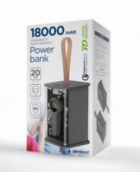 PB18-TQC3-01 Gembird Power bank 18000 mAh, crni - Img 5