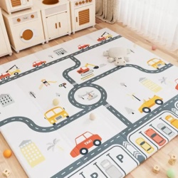 Playtime Sklopiva dvostrana podloga Transport 150x180x1 cm ( 24562 )