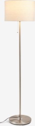 Podna lampa V145cm bruš. čelik-7