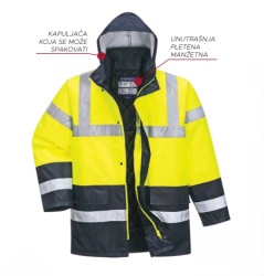Portwest Jakna hi-vis traffic dvobojna s466, žuta, vel.l ( 61558 )