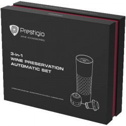 Prestigio electric vacuum wine stopper with 2 stoppers ( PWA103APSRB ) - Img 10