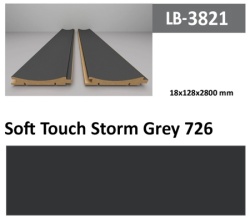 Profil Zidni MDF LB-3821 Soft Touch Storm Grey (726) 2800x128x18mm ( 026-043 )