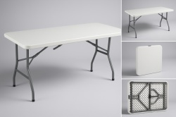 Proizvod sa nedostatkom - OUTLET - Alberg - Sklopivi sto 180x74x74cm sa metalnom konstrukcijom ( AL-ST180 )