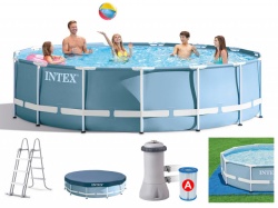 Proizvod sa nedostatkom - OUTLET - Intex Bazen metalni okvir 4.57 x 1.07 Prism Frame ( 26724 )