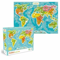Puzzle mapa sveta 100pcs 300704 ( 104/300704 )