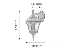 Rabalux Toscana spoljna zidna svetiljka ( 8391 ) - Img 3