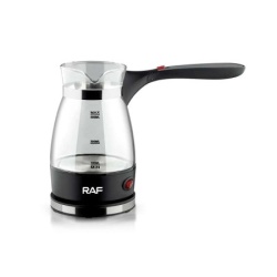 Raf r.128 električna džezva staklena sa sklopivom ručkom crna 0.5l