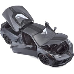 Rappelkist  Auto Maisto 1:18 Chevrolet Corvette Stingray sivi ( 073406 )-1