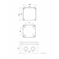 Razvodna kutija 110x110x74mm ( MD9052 ) - Img 2