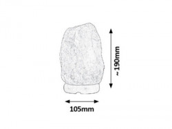 Rock natural solna lampa E14 1kg (4120) - Img 2