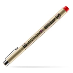 Royal Talens pigma micron 01 liner red 0.25mm ( 672049 )