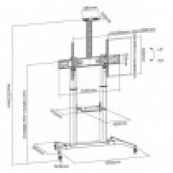 S BOX FS 3610  Podni pokretni nosač-3