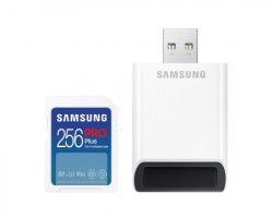 Samsung Memorijska kartica PRO PLUS Full Size SDXC 256GB U3 + Card Reader MB-SD256SB - Img 1