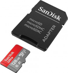 SanDisk memorijska kartica ultra microSD 128GB + adapter ( 0001192480 )