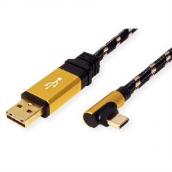 Secomp Roline Gold USB2.0 Reversibile C 90 m/m 1.8m ( 5046 ) - Img 2