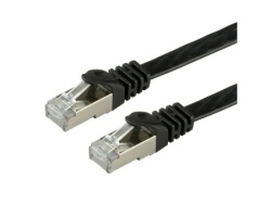 Secomp Value FTP PatchCord Cat6/Cl.E, flat, crna, 1.0m ( 6545 )