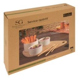 Secret de gourmet set za predjelo 4 dela porcelan bambus bela ( 196388a )-4