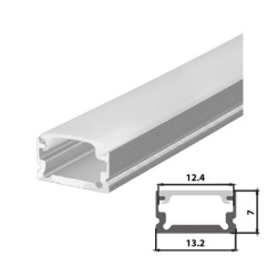 Set aluminijumski profil za LED trake 2m 13.2x7 ( LPR-510/2-SET )