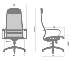 Smart Ergonomic Line - Radna anatomska stolica SH12 Black - Img 3