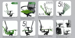 Smart Ergonomic Line - Radna anatomska stolica T29 Black - Img 5