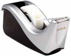 Stalak za lepljivu traku C60ST + 1x magic tape Scotch srebrno-crno ( 05SLS15S )