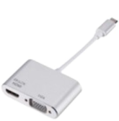 Stars Solutions USB-C na HDMI/VGA sivi Adapter