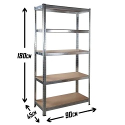 SuperHome 180x90x45cm 175Kg Metalna Montažna Polica ( 1592 )