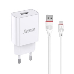 Superior co-dc21 2.1a micro usb beli Kucni punjac ( P1005 )